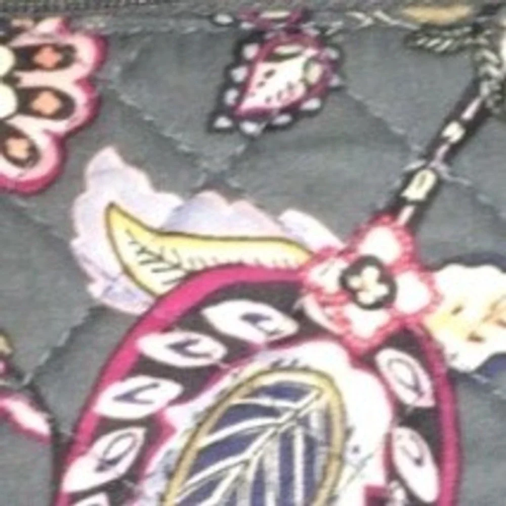 Vera Bradley Wide Lanyard Felicity Paisley Blue Pink Floral 26737-R85 NWT